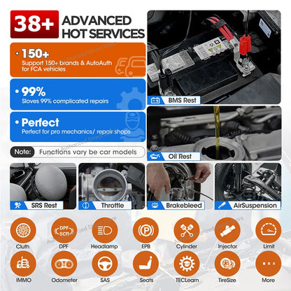 Autel MaxiCOM MK808BT PRO OBD2 Scanner – Bluetooth Car Diagnostic Code Reader, PK MK808KBT/MK808S