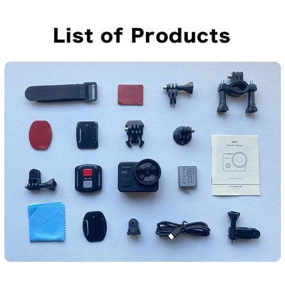 VIRAN V10 5K Action Camera - Waterproof 4K Sports Camera with 2.0" Touch LCD, EIS Stabilization & Motion Detection