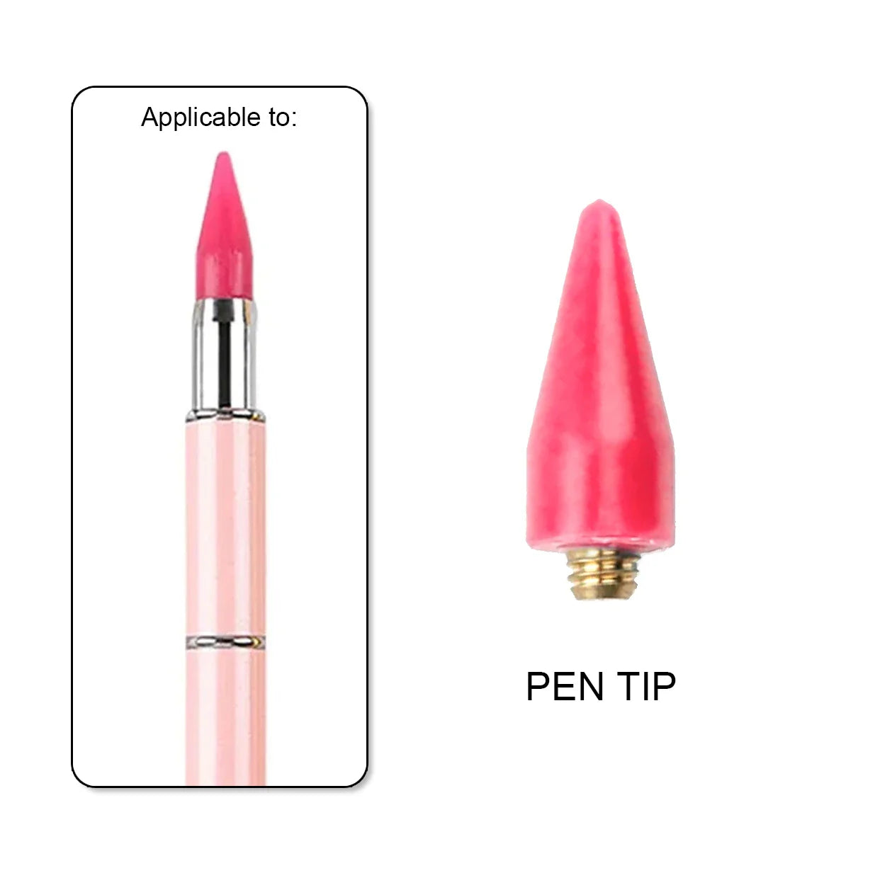 New Diamond Painting Pen Tool – Double-Head Multifunctional Nail Pen, Metal Material, Diamond Painting Accessories