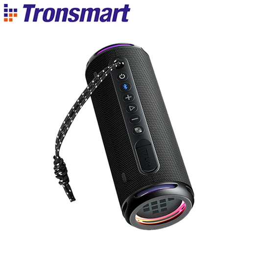 Tronsmart T7 Lite Bluetooth Speaker – Enhanced Bass, 24H Playtime, APP Control, IPX7 Waterproof Portable Speaker for Camping