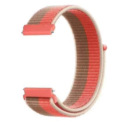 22mm Sport Nylon Loop Watch Band – Breathable Replacement Wristband for NORTH EDGE APACHE-46 Smartwatch, Durable Adjustable Strap