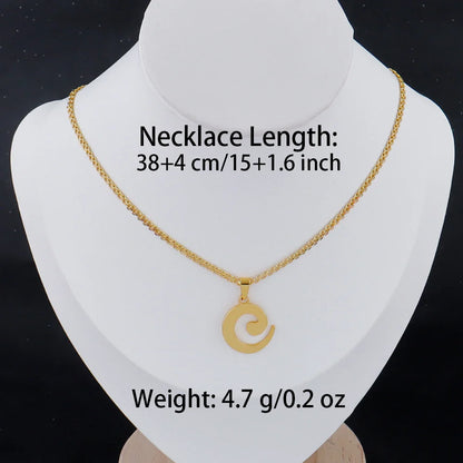Luxury Gold Stainless Steel Letter Necklace – Minimalist Women’s Jewelry for Daily Wear & Gift