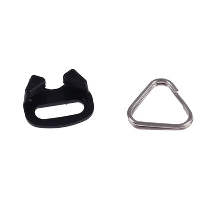Camera Strap Triangle Split Ring Buckle Set 4Pcs — Belt Hook Replacement for Fujifilm Olympus Pentax