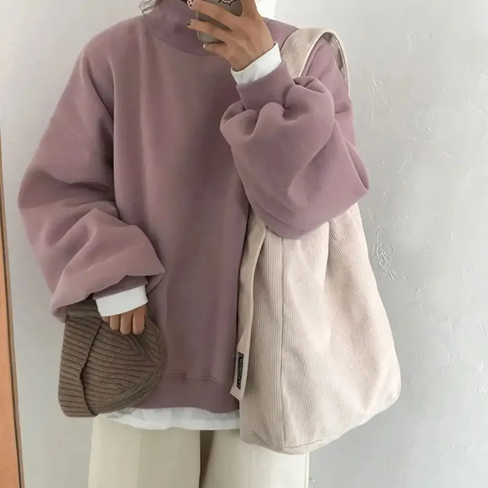 Fashionable Women’s Corduroy Shoulder Bag - Soft Handbag Tote with Large Capacity - Ideal for Girls and Students