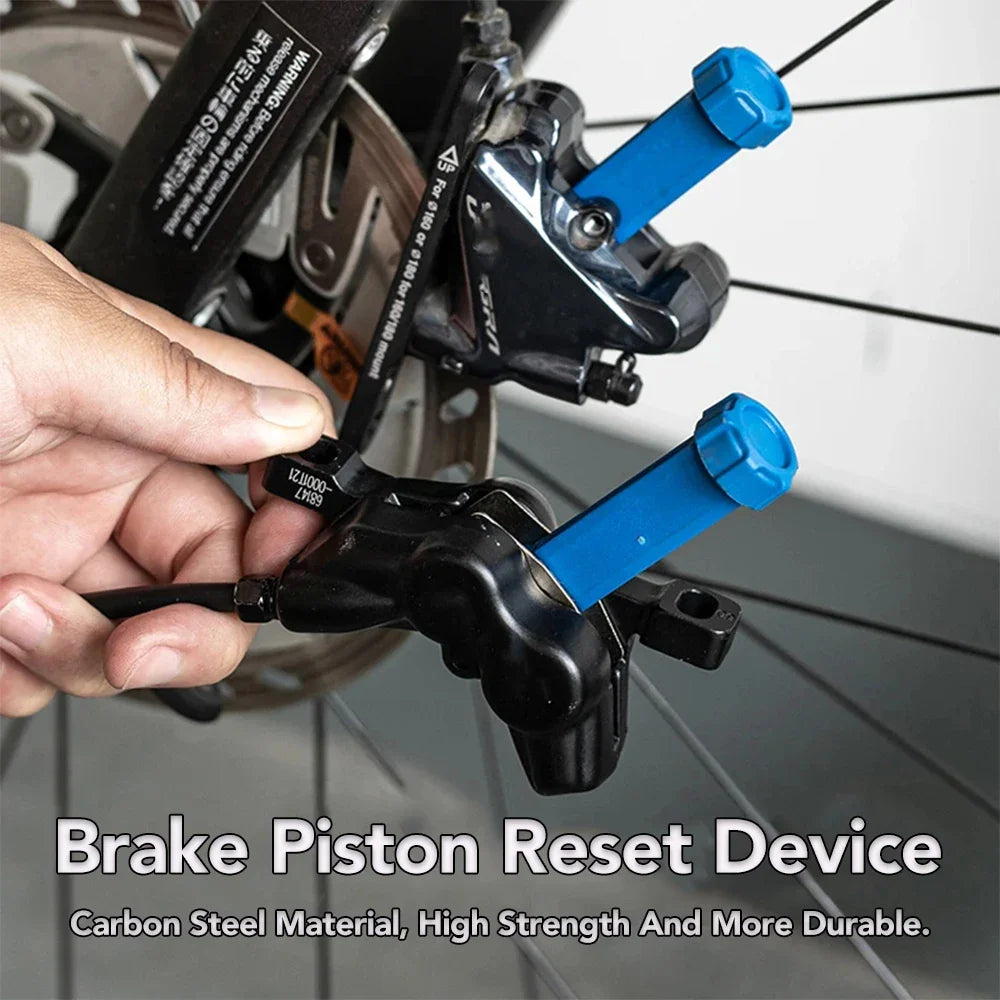 Durable Steel Bicycle Brake Pad Spreader – 360° Rotatable Hydraulic Disc Brake Caliper Piston Reset Tool