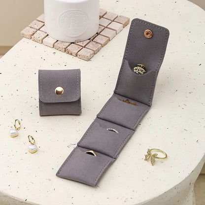 Fashion Velvet Jewelry Display & Storage Bag – Foldable Organizer for Rings, Necklaces & Earrings Travel Packing Case