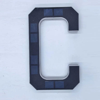 LED Solar House Number Light - Waterproof Address Sign with Light Sensor for Outdoor Home, Yard & Wall Decor
