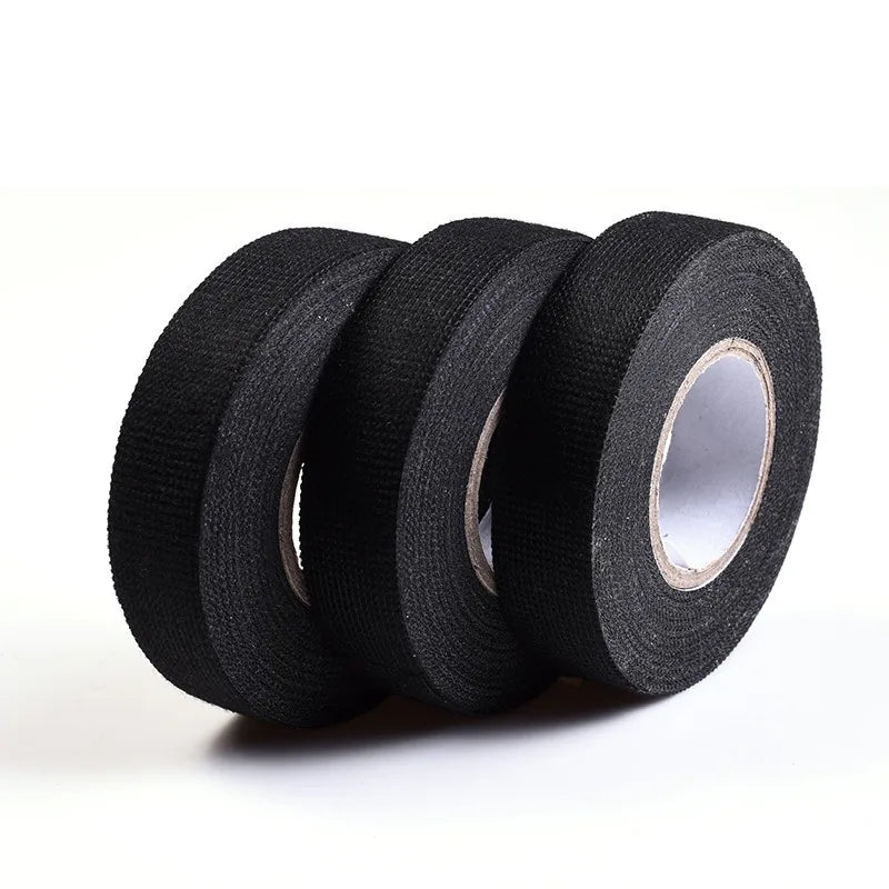 Heat-Resistant Electrical Tape – Waterproof Fabric Cloth Wrap for Auto Wiring, Cable Organizer & Harness Insulation