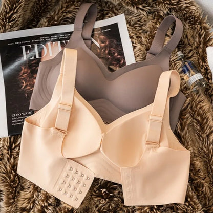 Women’s Plus Size Seamless Push-Up Bra – Adjustable Wireless Wide Strap Comfortable Sexy Lingerie (M–3XL)