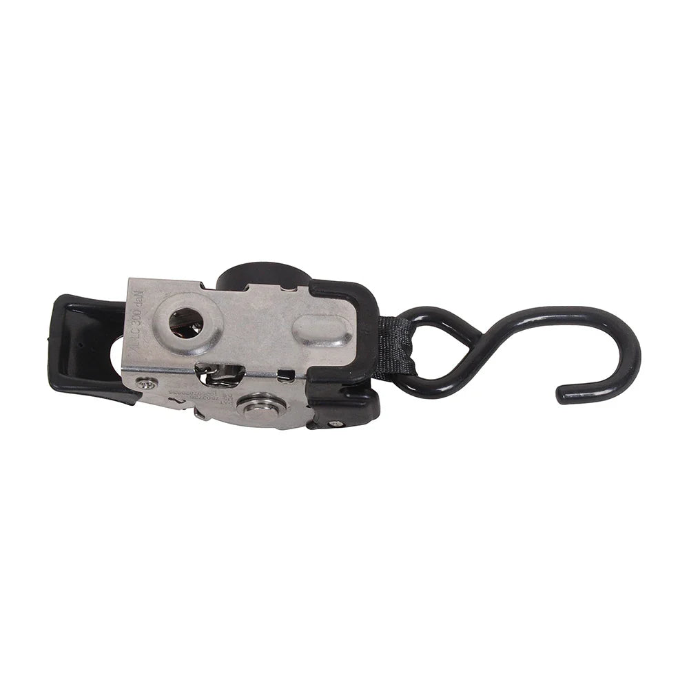 MOTO4U Retractable Ratchet Straps with Coated S-Hooks – Stainless Steel Auto Self-Ratcheting Tie Down Straps for Secure Cargo