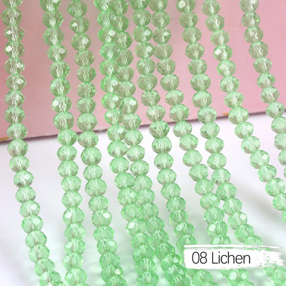 Austria Crystal Rondelle Beads - 2mm/4mm/6mm/8mm Faceted Glass Spacer Beads for DIY Jewelry & Bracelet Making