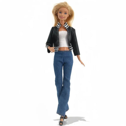 Fashion Doll Clothes for Barbie – Casual Dress, Pants & Trousers Outfit Accessories for Girls Gift Toy