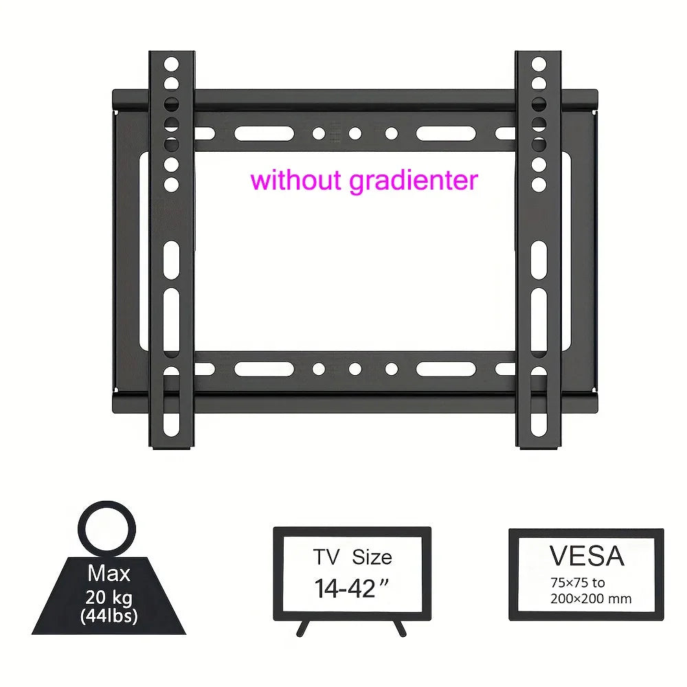 BEISHI Universal TV Wall Mount Bracket - Low Profile Fixed Mount for 30-80 Inch Flat & Curved TVs