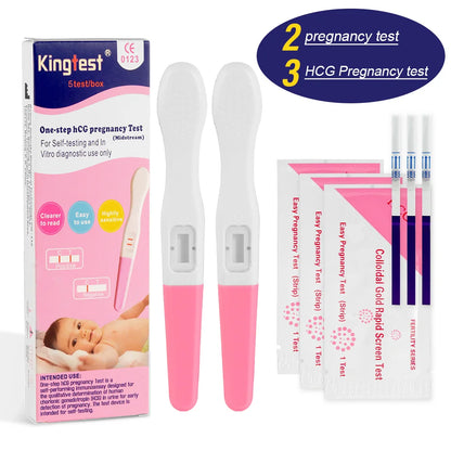 Pregnancy Test Strips – Early Detection HCG Test for Women, Over 99% Accurate, 5 Count