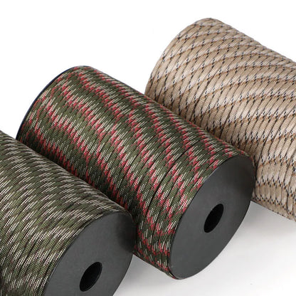 550 Military-Grade 9-Core Paracord Rope - 4mm Outdoor Survival Cord for Camping, Tents & Utility