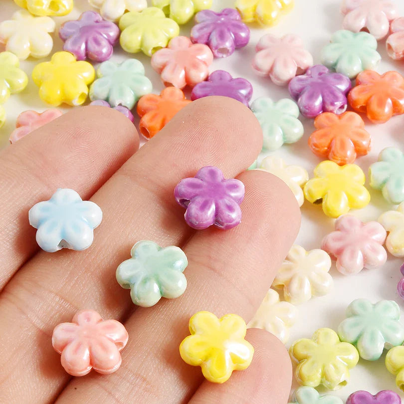 10/20/30PCS Colorful Ceramic Animal Beads – 2mm Hole Clownfish, Turtle, Star & Conch Shell for DIY Jewelry, Bracelets & Crafts