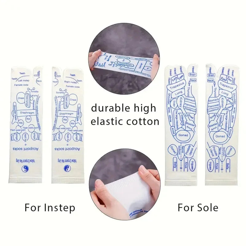 Acupressure Foot Massage Socks – Reflexology & Physiotherapy for Tired Feet Relief