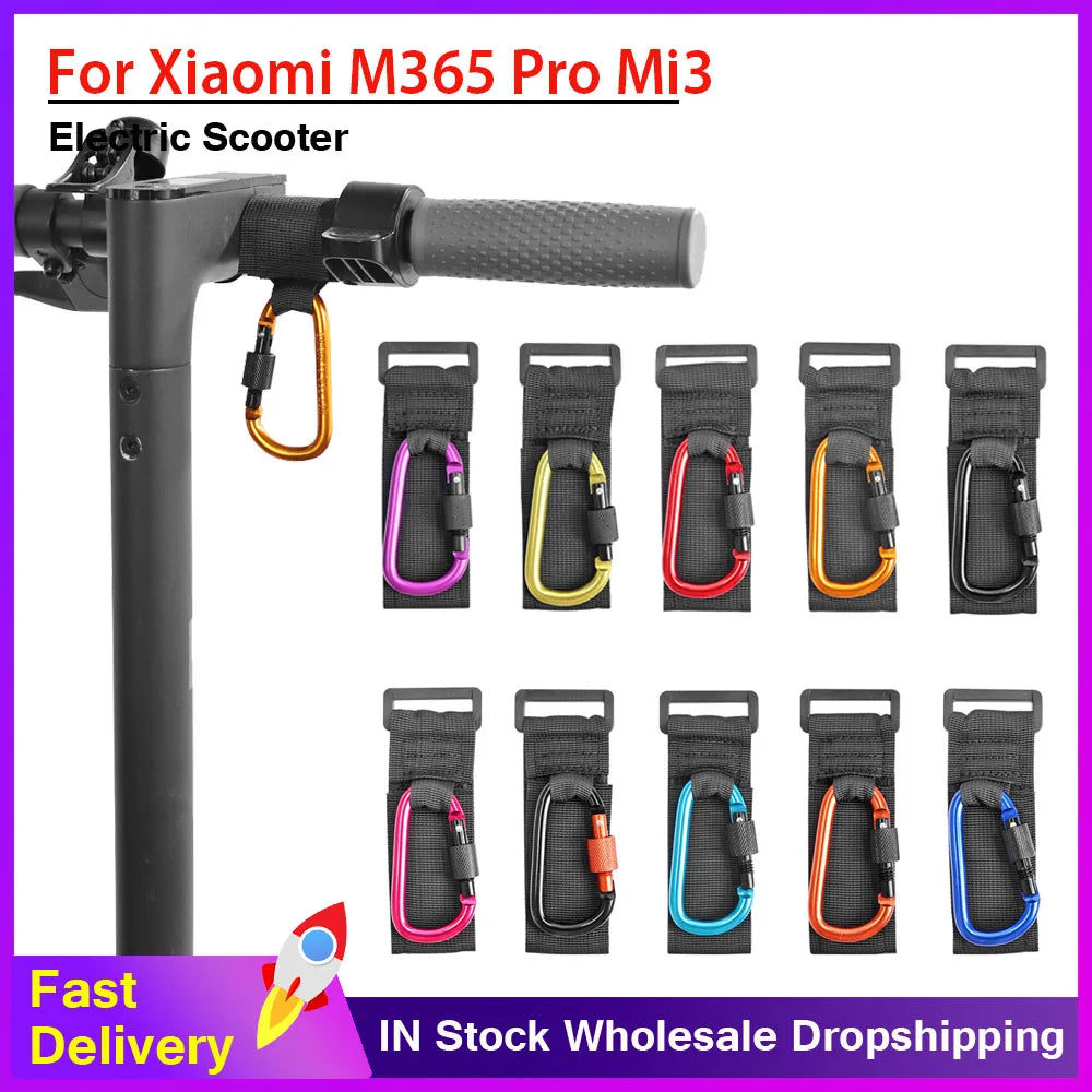 Multifunctional Front Hook for Xiaomi Electric Scooters - Compatible with M365, Pro, Pro 2, Mi3, 1S - Hanging Bag Organizer Hooks