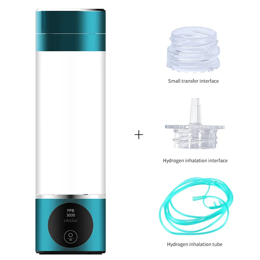 BlueVida 8th Gen Nano Hydrogen Water Generator Bottle - DuPont SPE/PEM Hydrogenator with H2 Inhaler & Touch Button
