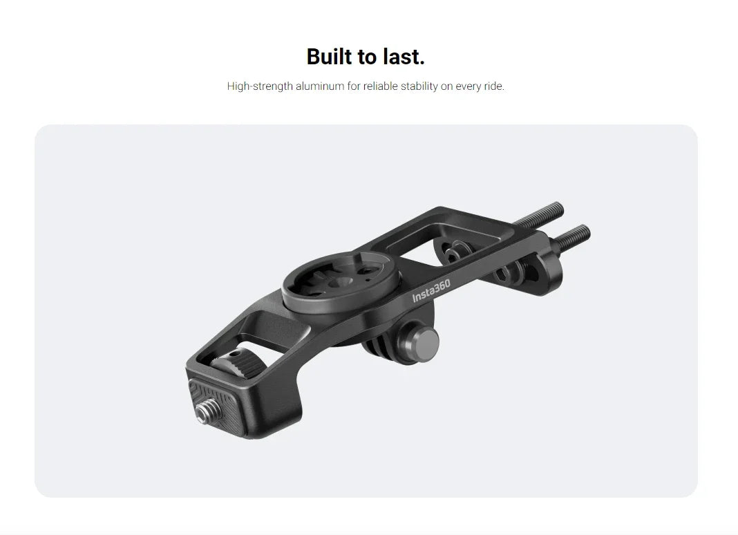 Original Bike Computer Mount for Insta360 X5/X4/X3/ACE – Aluminum Handlebar Clamp Bracket