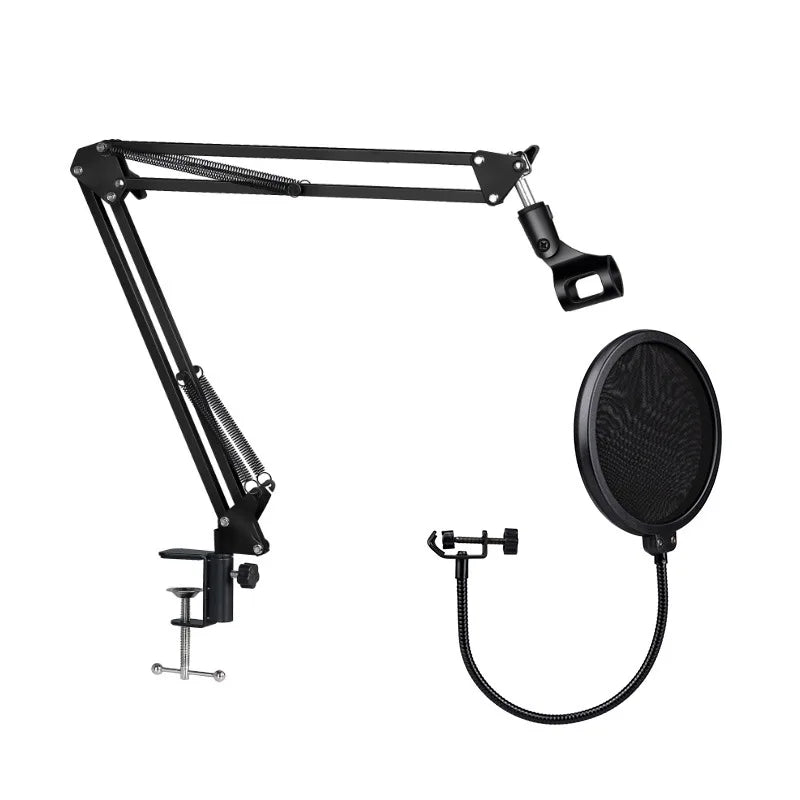 Professional Scissor Arm Stand for BM800 Microphone – Universal Shock Mount with Spider Cantilever Bracket and Mic Holder