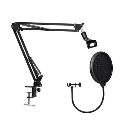 Professional Scissor Arm Stand for BM800 Microphone – Universal Shock Mount with Spider Cantilever Bracket and Mic Holder