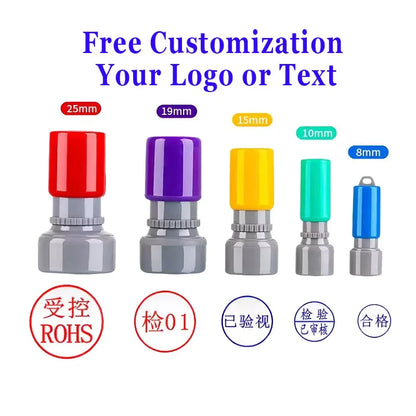 Custom QA/QC Name Ink Stamp – Personalized Self-Inking Calligraphy Signature Stamp for Teachers, Students & School Use