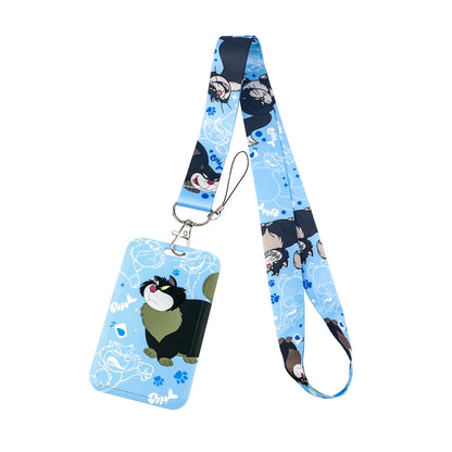 Cartoon Stitch Credential Holder Lanyard – Cute Neck Strap for Keychain, Pass & Credit Card Holder Accessories