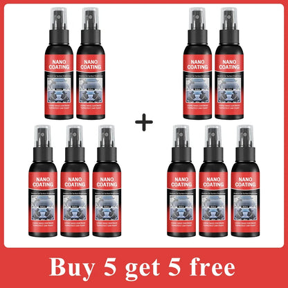 Car Nano Ceramic Coating Kit – Professional High Gloss Paint Protection & Scratch Repair Auto Detailing Solution
