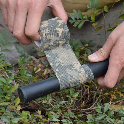 Camouflage Invisible Tape — Reusable Self-Cling Camo Wrap for Hunting Rifle & Outdoor Camping