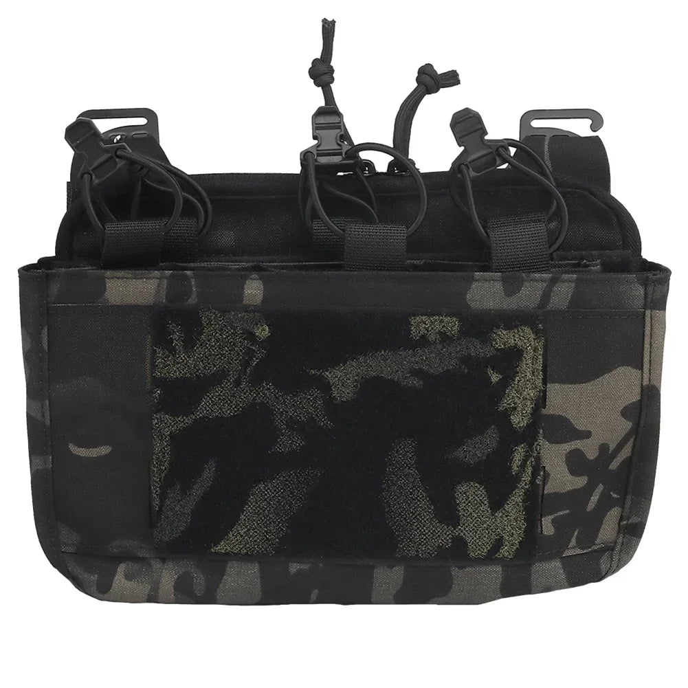 G-Hook DOPE Front Flap Double Stack Abdominal Fanny Pack – Triple Magazine Kangaroo Pouch for FCPC/FCSK Plate Carrier Vest