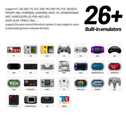 Trimui Smart Pro Handheld Game Console – 4.96" IPS Retro Gaming with RGB Lighting