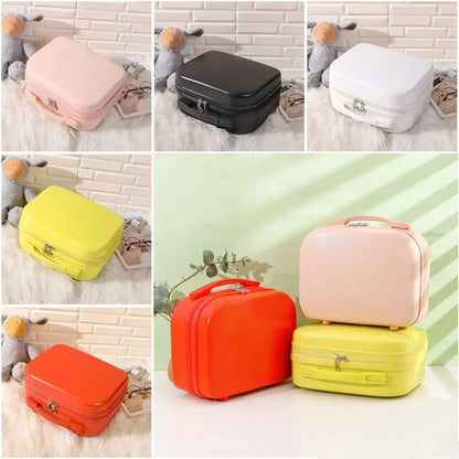 14 Inch Mini Women’s Carry-On Suitcase – Short Trip Travel Luggage & Makeup Bag