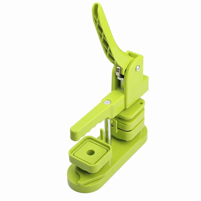50x50mm Square Badge Press Machine - Rotating Manual for Refrigerator Magnets, Business Gifts, Home & Office Use