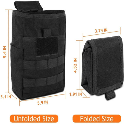 Foldable Molle Dump Pouch – Ammo Magazine Waist Pack, Hunting & EDC Utility Bag
