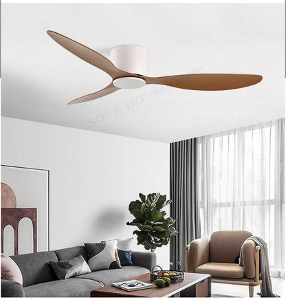 SOVE White Ultra-Thin 17cm DC Ceiling Fan — Low Floor Remote Control, Simple Design, No Light, 220V