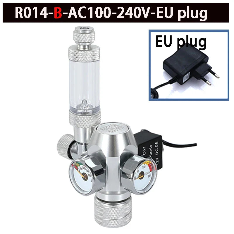 2024 DIY Aquarium CO2 Regulator – Electromagnetic Valve, Bubble Counter & Pressure Reducing Valve for Fish Tank CO2 Control System