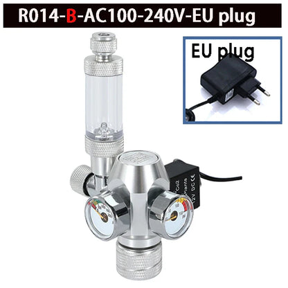 2024 DIY Aquarium CO2 Regulator – Electromagnetic Valve, Bubble Counter & Pressure Reducing Valve for Fish Tank CO2 Control System