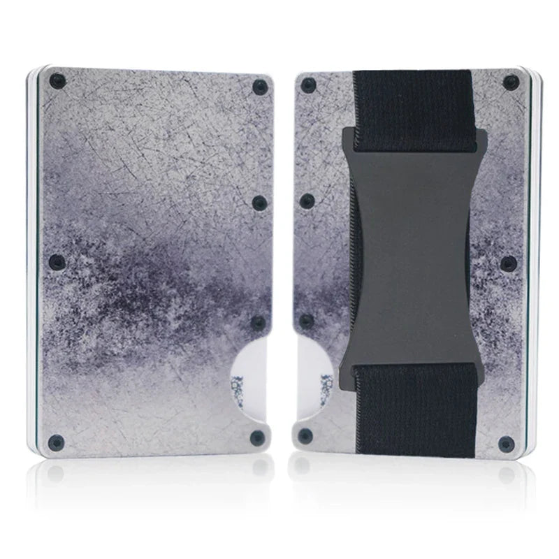RFID Blocking Metal Wallet – Slim Aluminum Credit Card Holder & Money Clip for Business and ID, 2024 All Colors