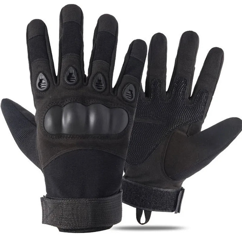 Tactical Hard Knuckle Half Finger Gloves – Men's Combat, Hunting, Shooting & Paintball Duty Fingerless Gloves