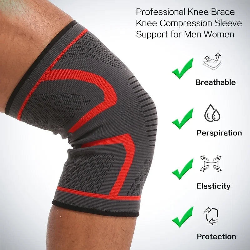 Knee Brace Compression Sleeve — Pain Relief for Meniscus Tear, Arthritis & Knee Pain