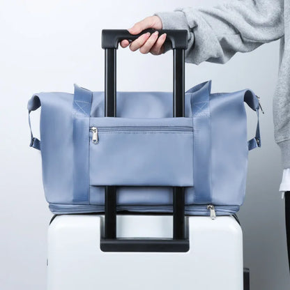 Large Capacity Travel Bag — Expandable, Waterproof, Foldable Luggage Organizer
