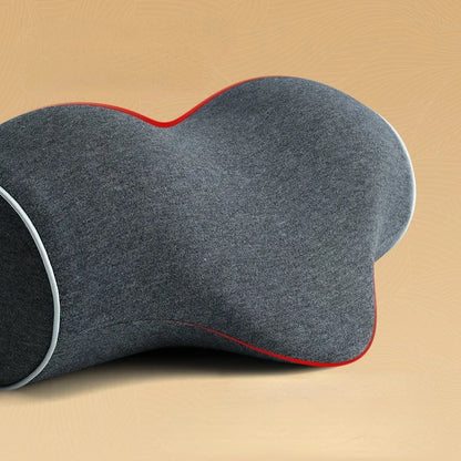 Cervical Spine Pillow - Antiarch Traction Pillow with PU Memory Foam Core, Pure Cotton Cover, Portable Neck Support Pillow
