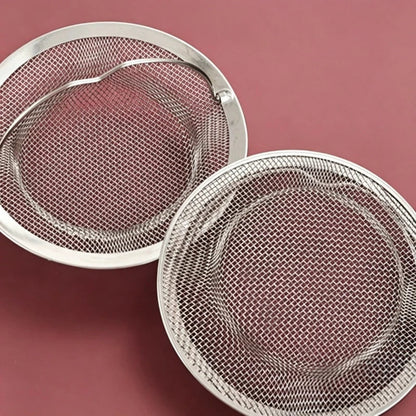 Stainless Steel Sink Strainer - Kitchen & Bathroom Drain Hair and Food Waste Filter