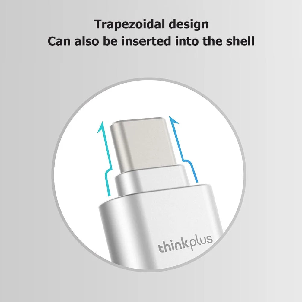 D201 USB-C Card Reader 480Mbps – OTG Type-C Adapter for Micro SD/TF Cards Up to 512GB for Laptop & Smartphone