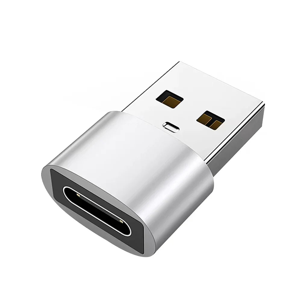 2 Pack USB to Type C OTG Adapter - USB-C Male to Micro USB Female Converter for MacBook, Samsung S20 - USBC OTG Connector