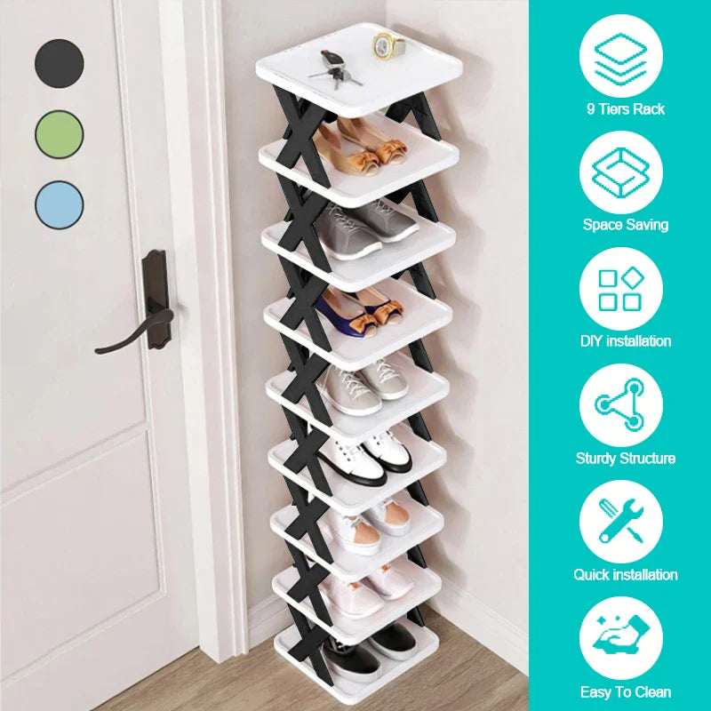 Multi-Layer Detachable Shoe Rack Storage Organizer — Space-Saving Household Shoe Shelf Cabinet