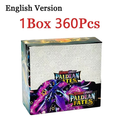 360PCS Pokémon Trading Card Game Booster Set – Prismatic Evolutions Scarlet & Violet English Battle Cards Collection Gift Pack