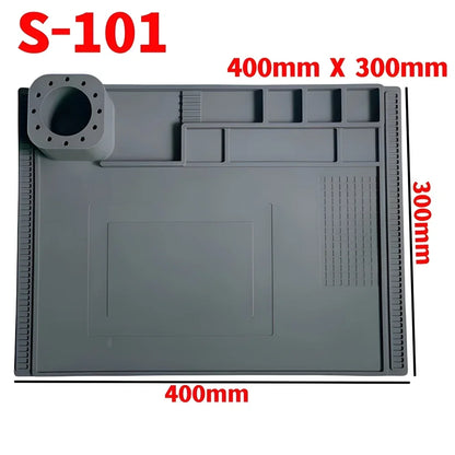 ESD Heat-Resistant Soldering Mat – Magnetic Silicone Work Pad for BGA Repair and Heat Insulation