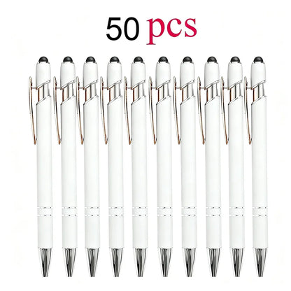 Customized Ballpoint Pen with Stylus - Personalized Metal Name & Logo Pen for Business, Graduation & Gifts
